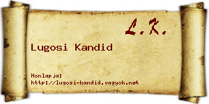 Lugosi Kandid névjegykártya